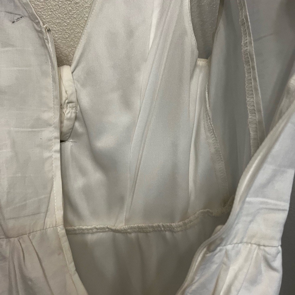 Bailey Blue Classic Mini White Dress Tie Front Detail Size Medium Sailor Summer - Picture 9 of 11